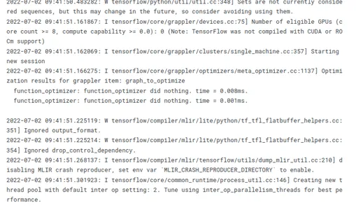 TensorFlow Lite model