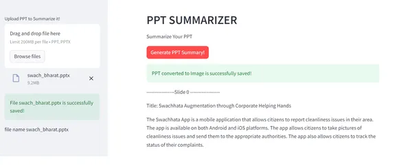 PPT Summarizer