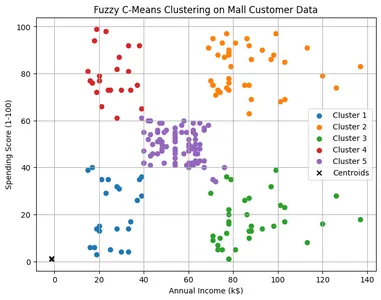 Fuzzy C Means Clustering Technique | FCM