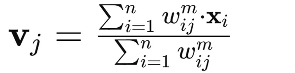 cluster centroid formula